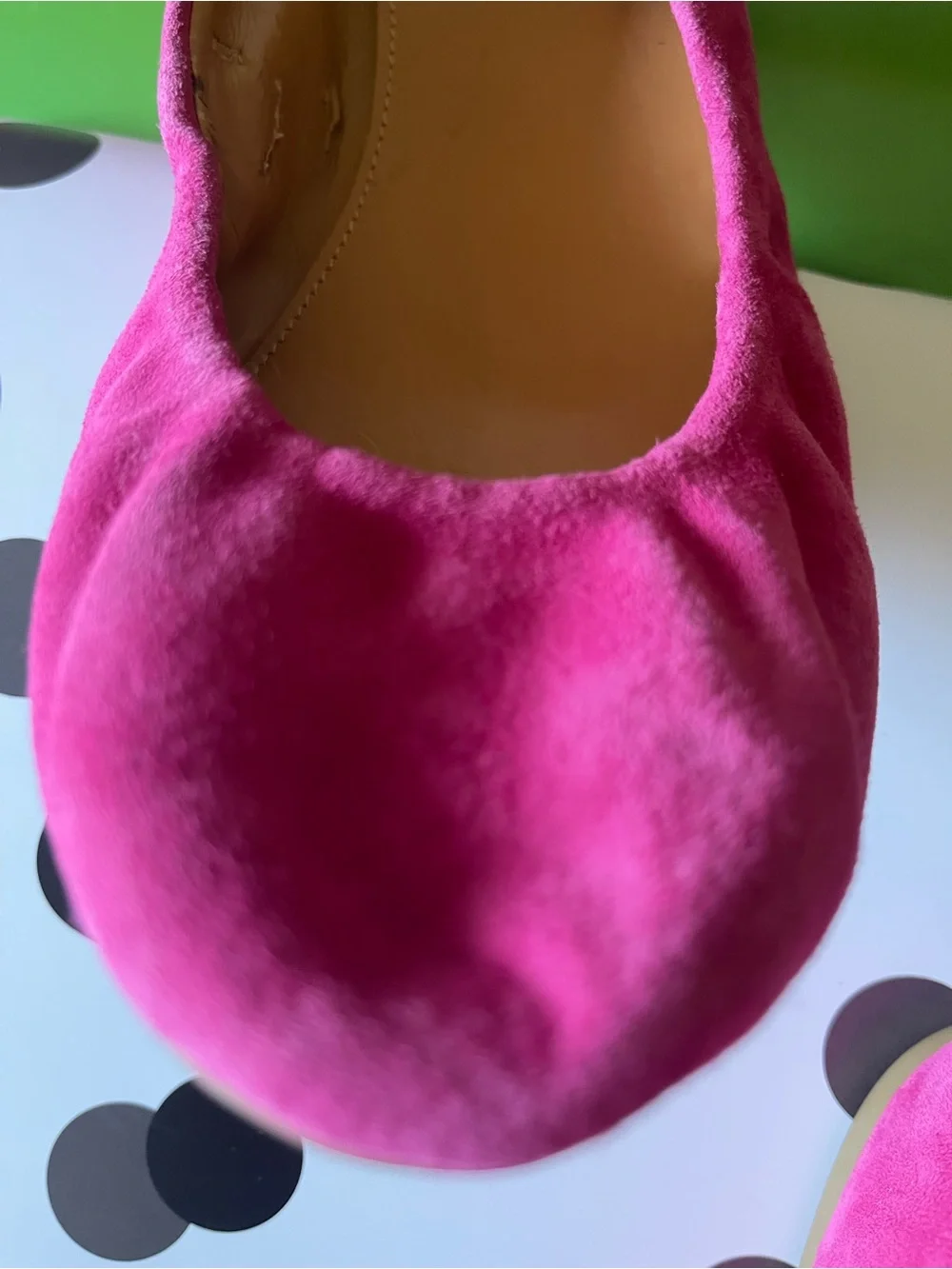 J. Crew Fuchsia Suede Ballet Flats-8.5